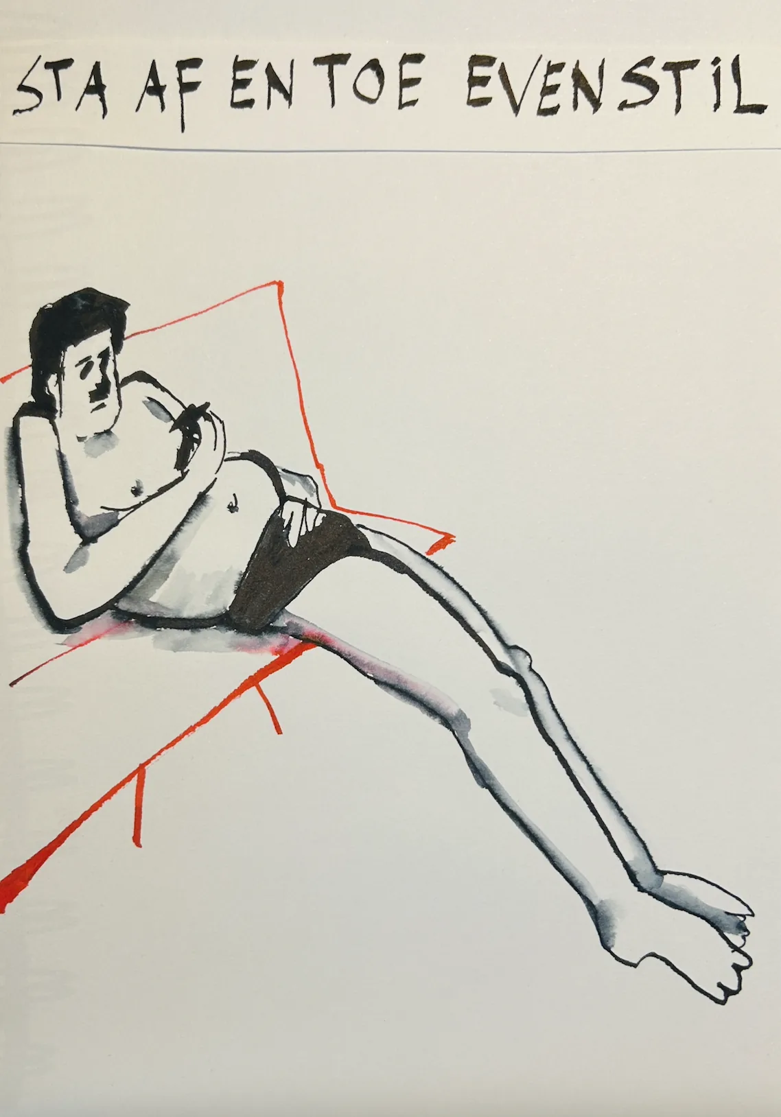 Sta af en toe even stil